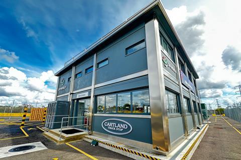 The new driver welfare facility in Southampton