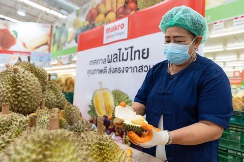 Siam Makro Thai durian fruit festival