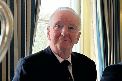 Past Master Peter Cooper at the Fruiterers’ Legends Lunch held in his honour earlier this year
