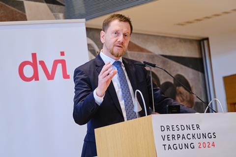 Dresdner Verpackungstagung Michael Kretschmer-Ministerpräsident-Freistaat-Sachsen