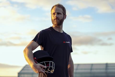 New Zealand cricket superstar Kane Williamson is helping Rockit to boost its profile across the Indian subcontinent and the Middle East