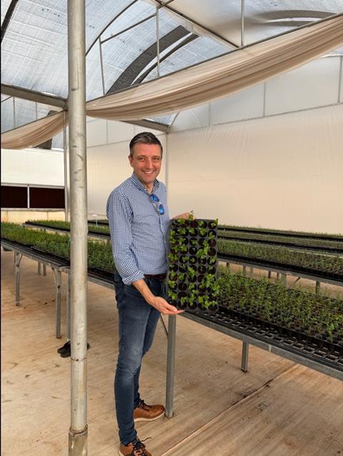 Jamie Petchell, co-owner and director at Global Plant Genetics, visiting India