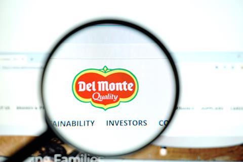 Pantalla de ordenador con el logotipo de Del Monte