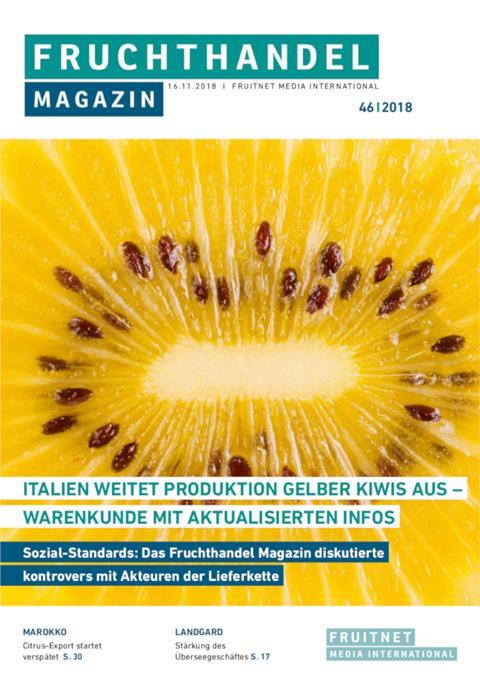 Diese Woche im Fruchthandel Magazin: Sozial-Standards, Kiwis aus Italien, O+G aus Marokko und Birnen