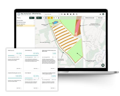 Land App's nature reporting and metrics tool