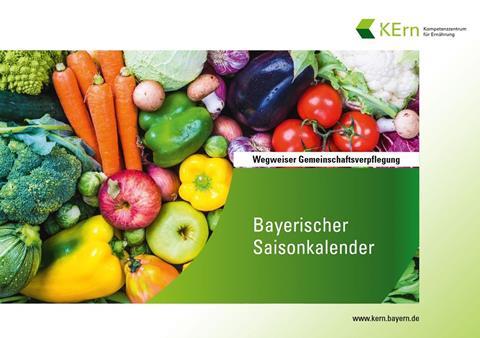 Bayern: Saisonkalender für mehr regionales Obst und Gemüse in der Gemeinschaftsverpflegung