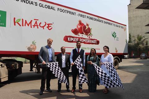 INI Farms celebrates the first Kimaye pomegranate shipment exported to the US