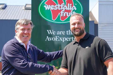 Wim Destoop, Chief Customer Officer bei Westfalia Fruit (links) und Carel van Krimpen, Gründer und CEO von Greenpoint Trading (rechts) - Westfalia Fruit
