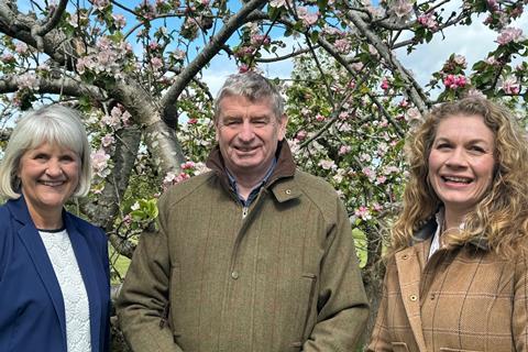 Eileen Haffenden, Nigel Bardsley and Claire Seymour