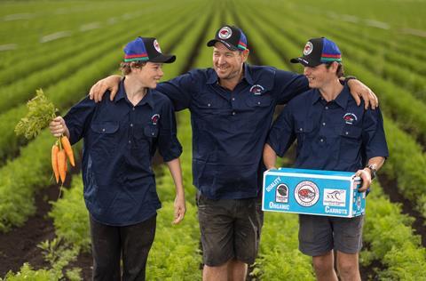 (l-r) Bryce Huggins, Troy Huggins and Jake Huggins from Huggins Organic Farms