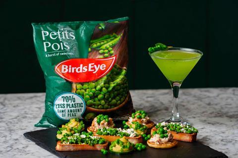 The pop-up restaurant will showcase the versatility of Birds Eye petit pois