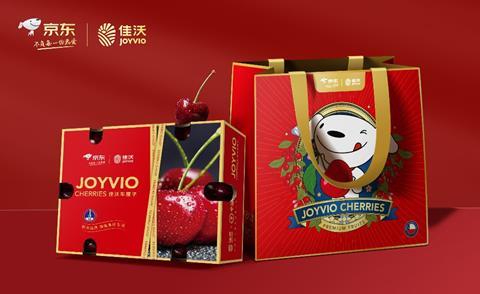 Joyvio cherries and China Aerospace gift boxes