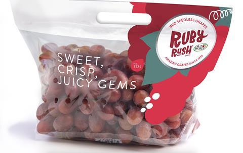 Ruby Rush red seedless grapes Sun World