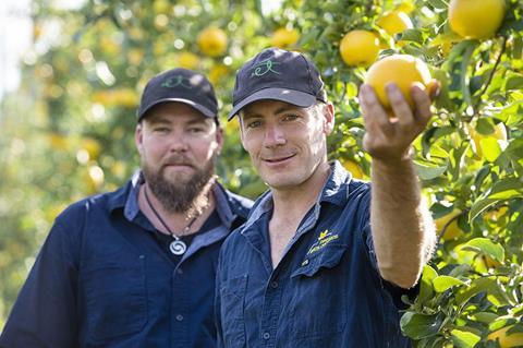 (l-r) Shane and Paul Priest from Priest Bros Orchards