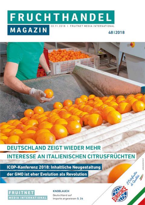 Diese Woche im Fruchthandel Magazin: Citrus aus den Mittelmeerländern, Wintergemüse aus Italien, Knoblauch