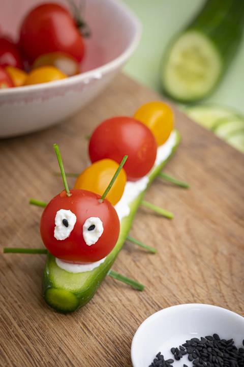 Tomaten-Gurken-Raupen