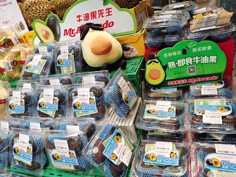 Ripened avocados are gaining popularity in China