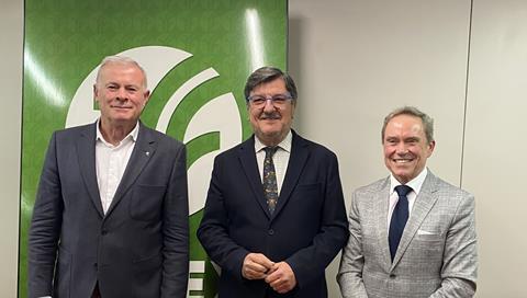 (l-r) Jose Vicente Almudever, Cecilio Peregrín and Joan Serentill