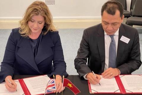 The Minister of State for Trade Policy, Penny Mordaunt, welcomed her Vietnamese counterpart, Mr Dang Hoang An, Vice Minister of Industry and Trade, to London for the talks