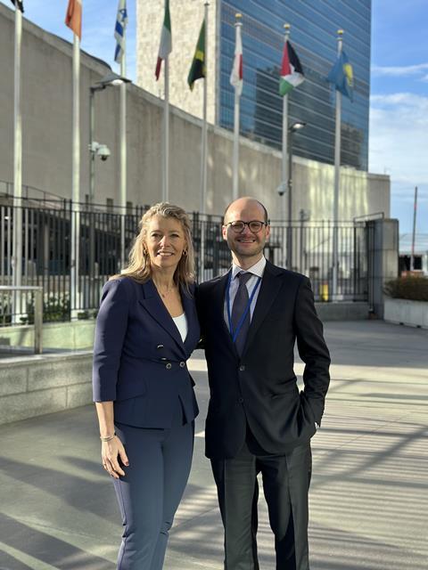 Natures Pride UN Water conference Adrielle Dankier and Coen van Iwaarden