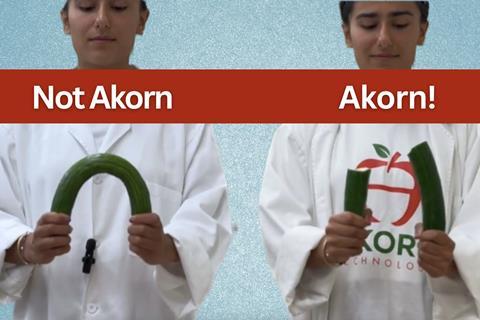 Akorn cucumber coating technology test