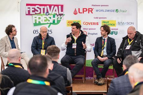 L-r Michael Barker, John Shropshire, Matt Jarrett, Lee Abbey and Shayne Tyler discuss labour