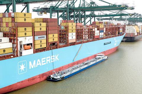 Ane Maersk in Antwerpen-Port of Antwerp-Bruges