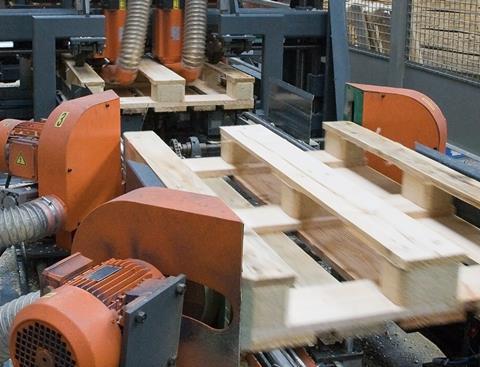 Wooden pallet manufacturing