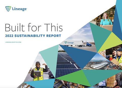 Lineage Logistics sustainability report
