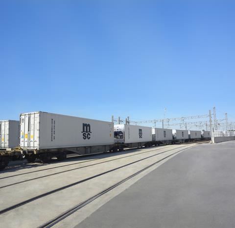 MSC Reefer train service