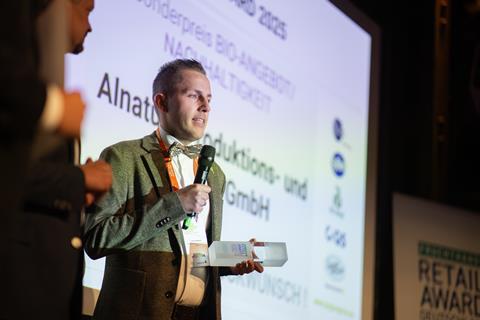 Kein Unbekannter auf der Bühne des Fruchthandel Magazin Retail Awards: Andre Wagner von Alnatura