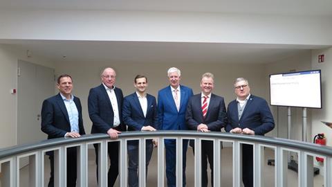 Der neu gewählte UNIKA-Vorstand: v. l. Dr. Sebastean Schwarz, Holger Laue, Leo von Kameke, Olaf Feuerborn, Franz-Bernd Kruthaup und Thomas Herkenrath