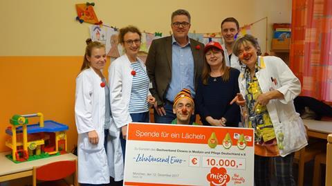 Migo® Birne und WOG Raiffeisen unterstützen Dachverband Clowns in Medizin und Pflege