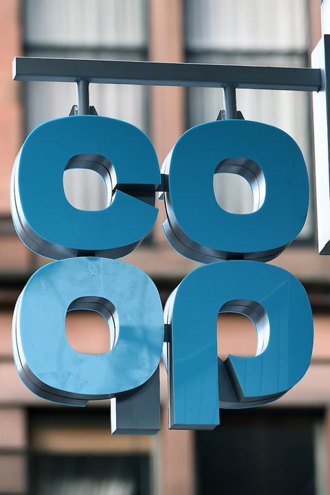 Co-op store sign