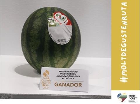 The mini seedless watermelon voted the Best Innovative Product in Organic Fresh Food