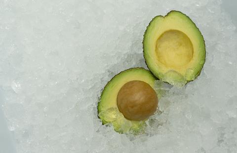 Frozen avocado