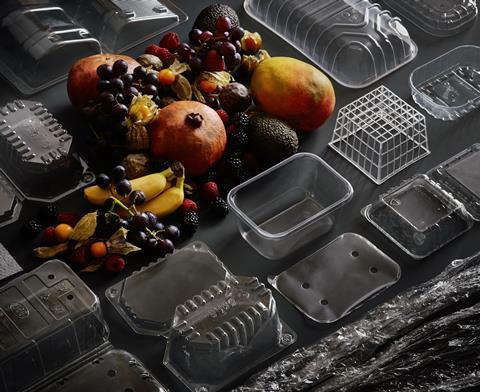 Plastic packaging for fruit