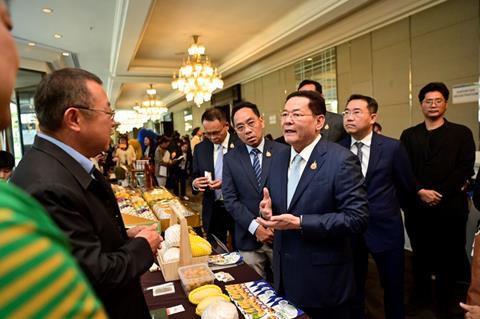 Deputy commerce minister Napintorn Srisunpang at the Thailand Premium Fruit Business Matching event