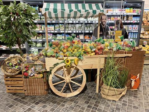 Präsentation regionaler Produkte in einem LEH