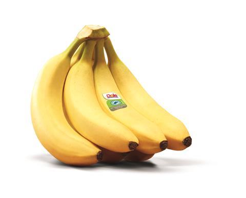 Dole bananas carrying the new home-compostable label