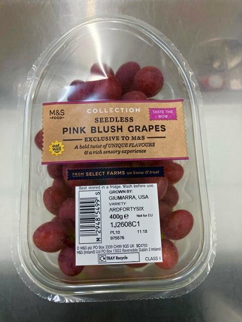 Pink Blush Grapes