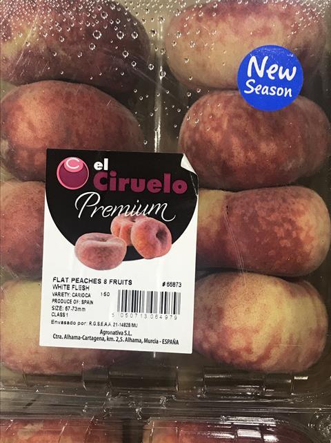Spanish flat peaches