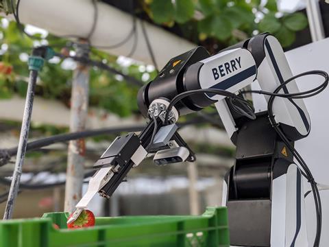 Organifarms' BERRY robot harvester