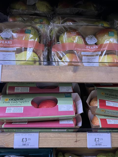Apples pears Marks and Spencer