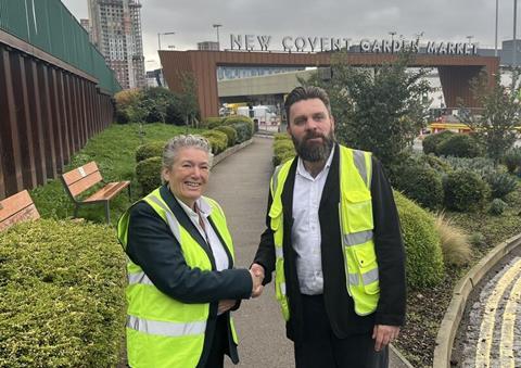 Robert McAuliffe with CGMA chair Wanda Goldwag
