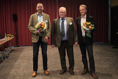 Dr. Torben Kruse (von links), neuer stellvertretender Vorsitzender, Vorsitzender Michael Schattenberg  und Waldemar Schuller, ehemaliger Stellvertreter. Foto: BDC