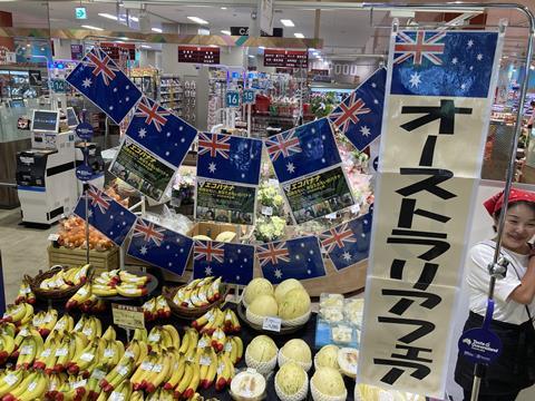 Queensland bananas and melons in Japan