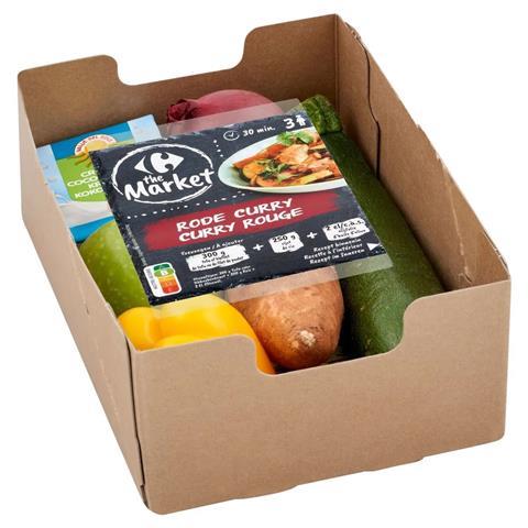 BE Carrefour meal kit veg curry