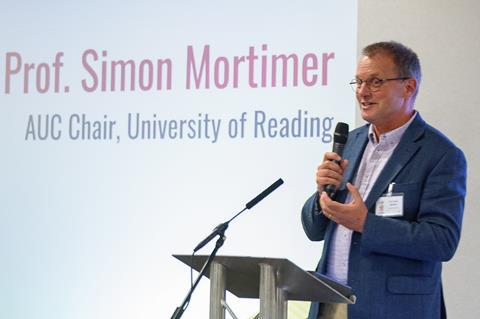 Prof Simon Mortimer, AUC chair, Univ of Reading