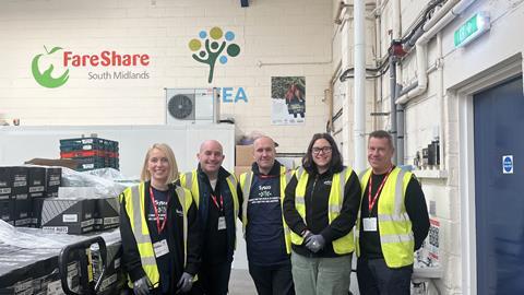 Sysco GB staff volunteered with food redistribution charities FareShare and City Harvest